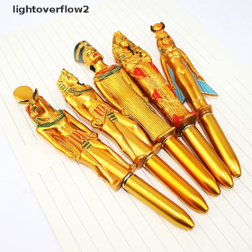 (lightoverflow2) Pulpen Tinta Biru Model Pharaoh Mesir Mumi