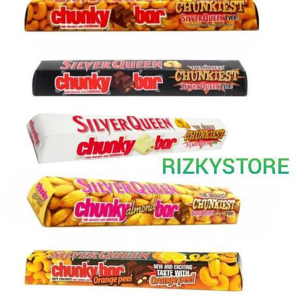 

Memang Keren--Chunky Bar SilverQueen cokelat 95 Gram Varian Mede / Almond