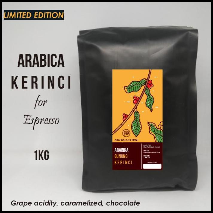 

Kopi Arabika Kerinci Full Arabica Espresso Beans 1Kg