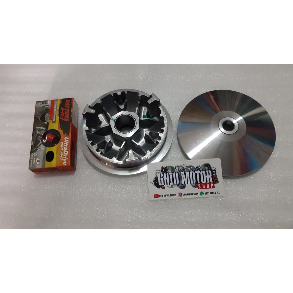 Paket Big Pully Big Pulley Vario 125 /150 Paket kirian vario 125 Dan 150/ Upgrade cvt big pulley vario 125 150 Paket kirian cvt Vario 125 old dan New Vario 150 old dan new/ paket kirian cvt vario 150 2015-2021/ Big pulley Vario 125 old &amp; new ghio motor