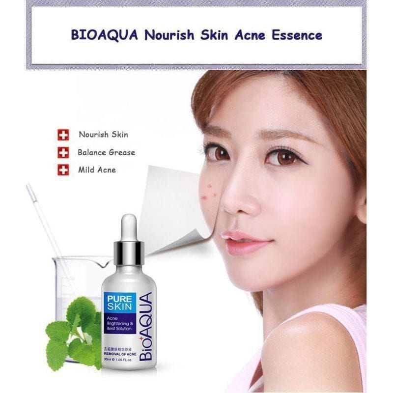 Medan Termurah Original Hempas jerawat Pure skin acne essence/Serum Penghilang jerawat