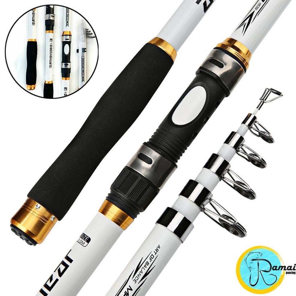 BAYAR DI TEMPAT GHOTDA JORAN ANTENA PANCING PORTABLE CARBON FIBER TELESCOPIC - CF3000 2,1 METER 3 M 