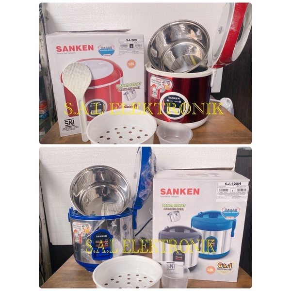 Magic Com Sanken Stainlees 1L 120/200