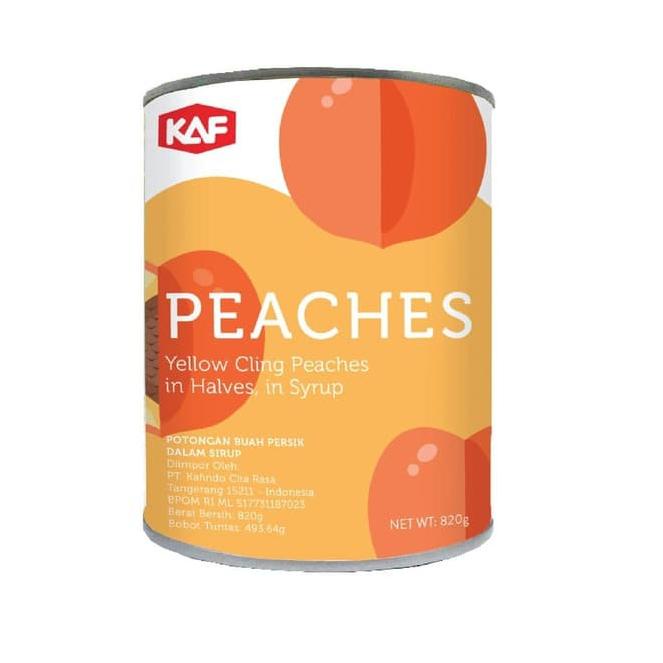 

✨Promo✨ Hari Ini KAF PEACHES Halves in Syrup Can Buah Peach Sirup Kaleng Made in Greece murah