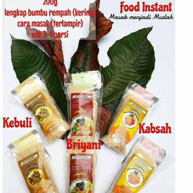 

GROSIR Beras nasi kebuli BASMATI BUMBU INSTAN kabsah briyani mandhi bukhori 
