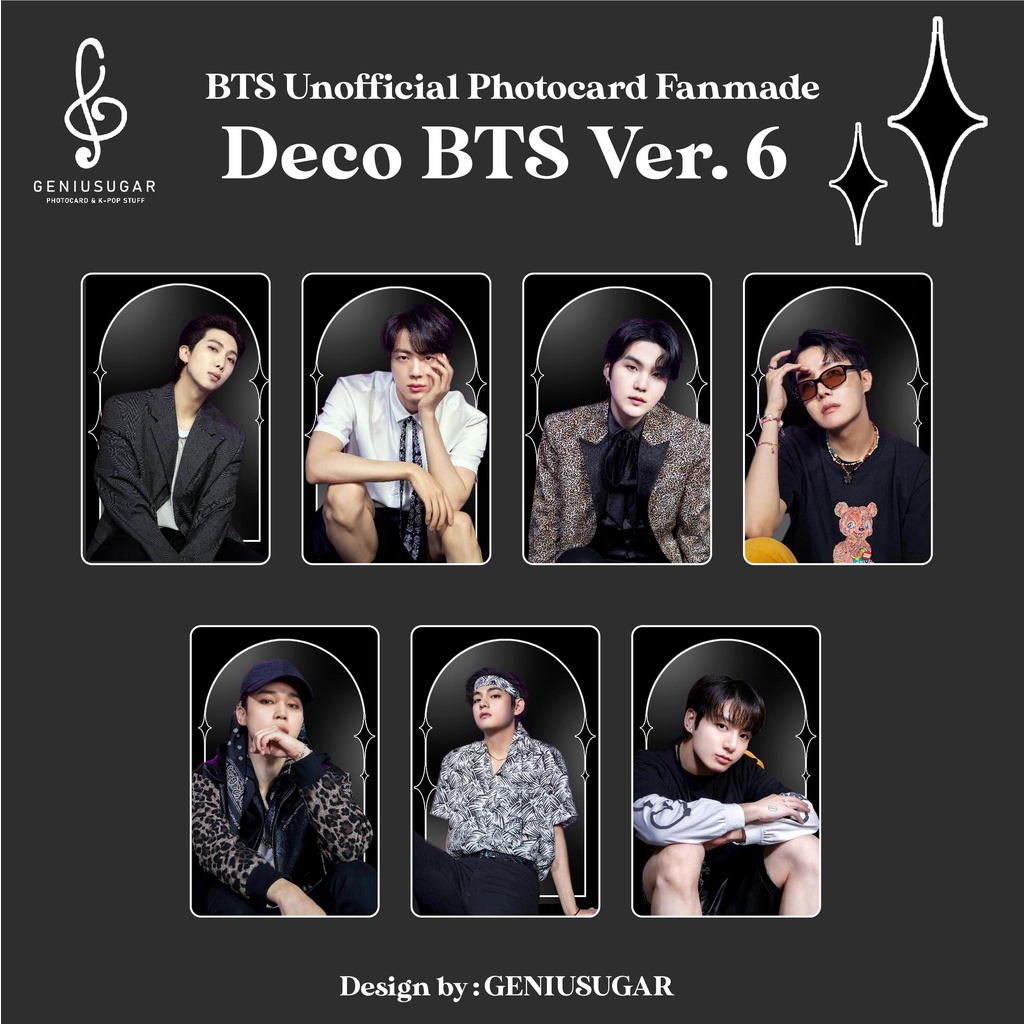 VER. 6 - [BTS] DECO PHOTOCARD BTS KERTAS 310 TEBAL