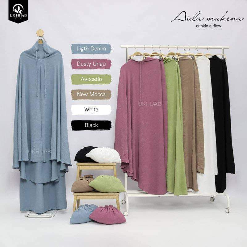 mukena aida || mukena crinkle || mukena murah || mukena aida || mukena grosir || TANYAKAN STOCK SEBE