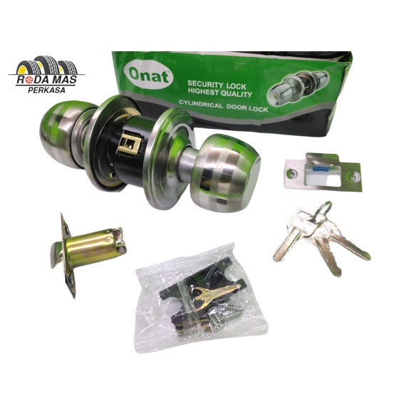 Kunci Pintu Kamar Mandi Bulat Handle Gagang Silinder Anti Karat RMP