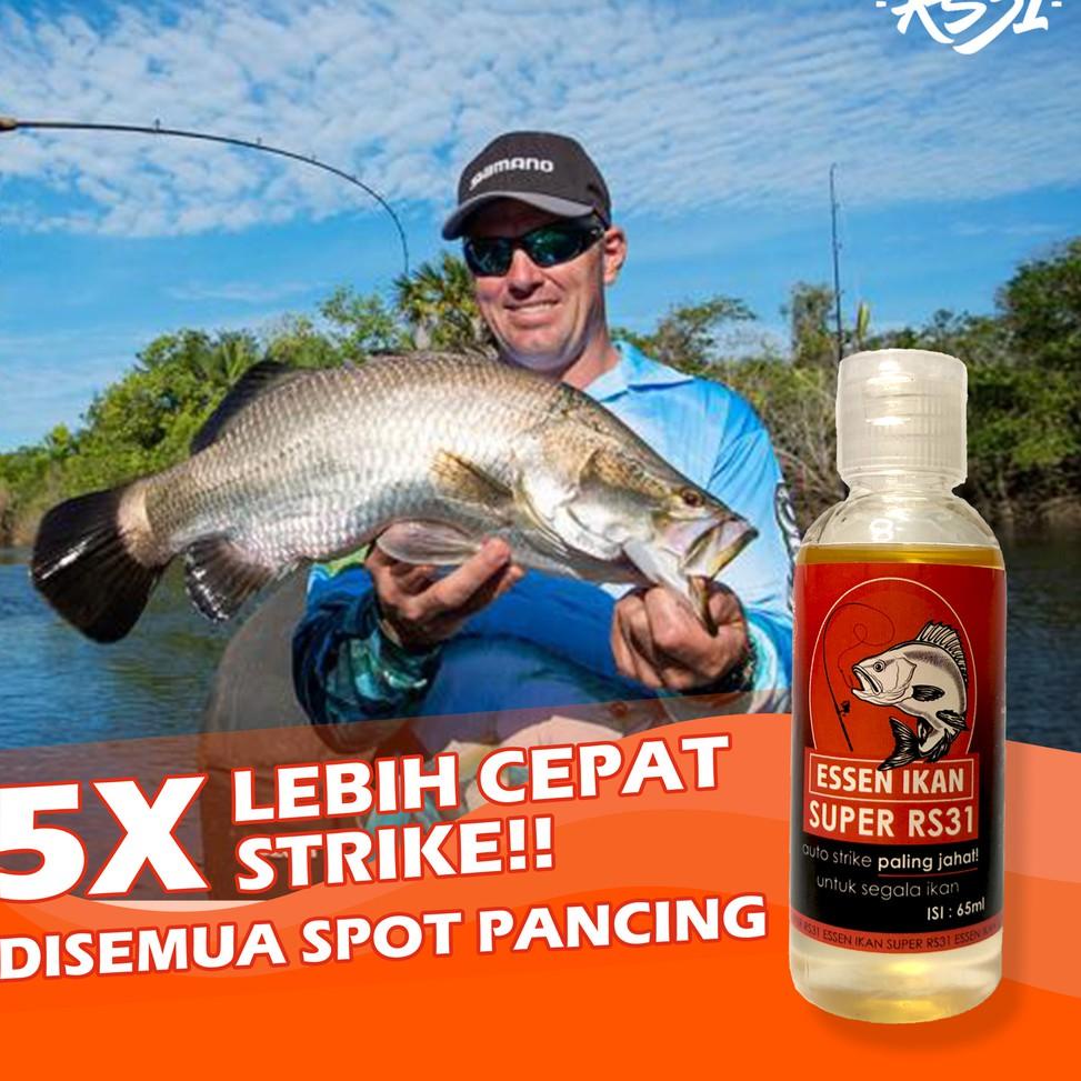 Essen Ikan Super RS31 Ampuh 65 ml- Essence Untuk Segala di Laut, Tambak, Sungai dan Berbagai Event G