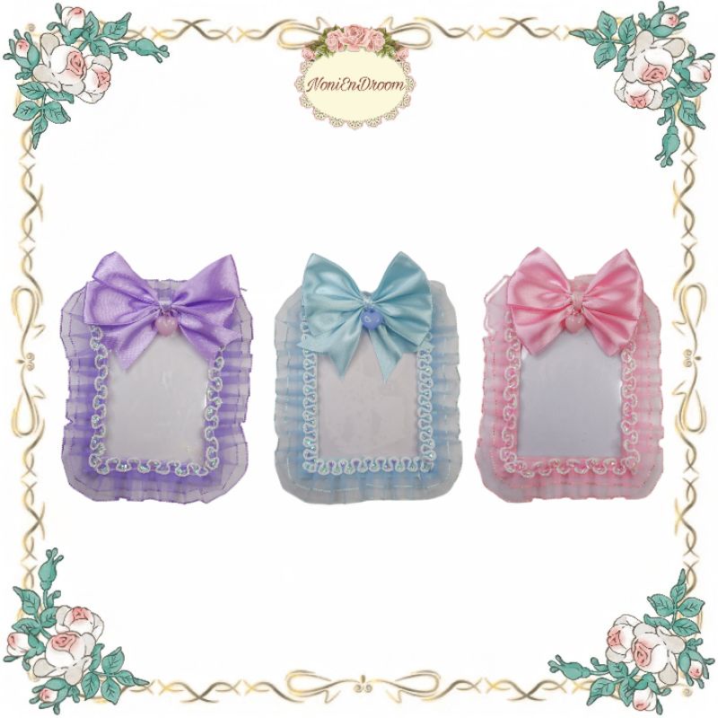 Toploader Deco || Toploader Deco Lace Ribbon || Toploader Ribbon || Top Holder Deco Photocard || KPO