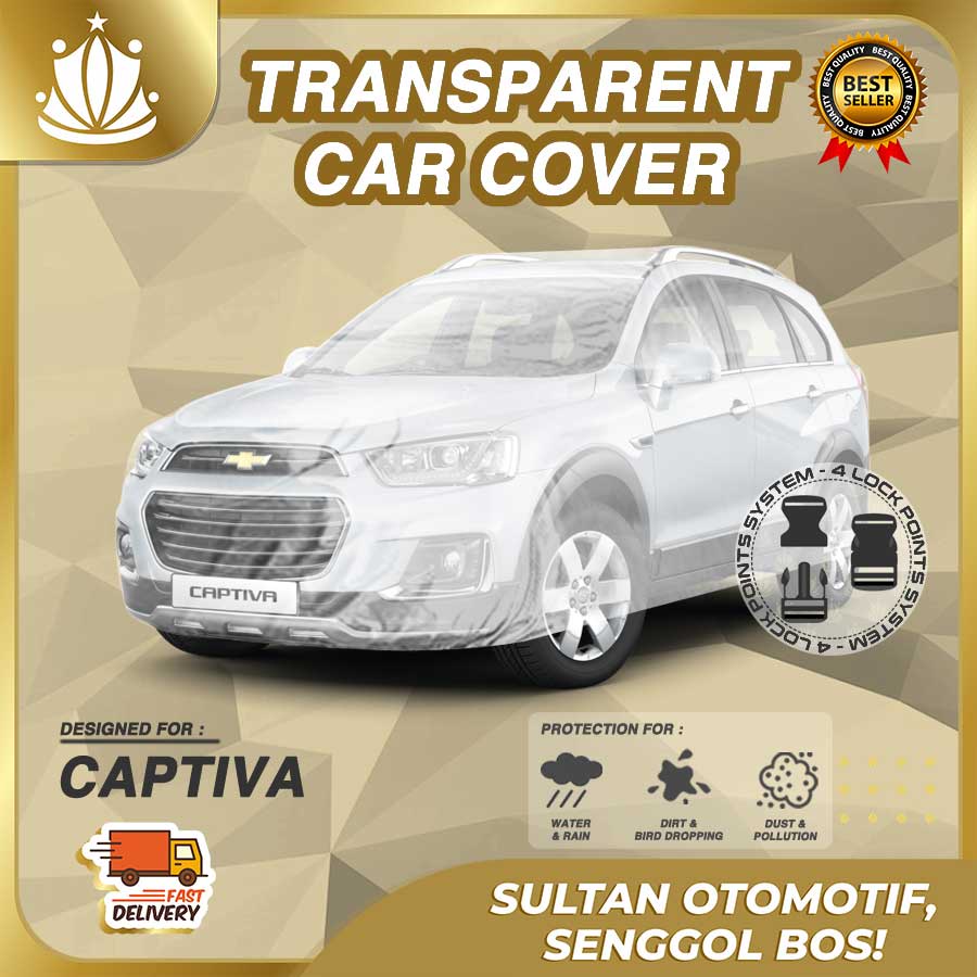 Body Cover Mobil Plastik TEBAL Captiva WATERPROOF