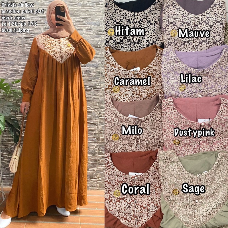 Gamis Emos Bordir Dada 210