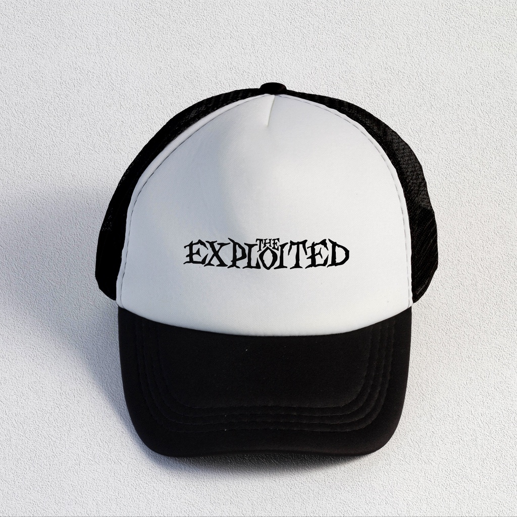 The Exploited | Trucker Hat Best Seller | Topi Pria | Topi | Trucker | Topi Band | Baseball | Band | Topi Jaring | Topi Sablon | Head Studio