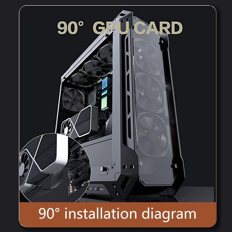 Cre Full Speed PCIE 40 X16 Riser Kartu Grafis Extension Cable Terlindung Extender