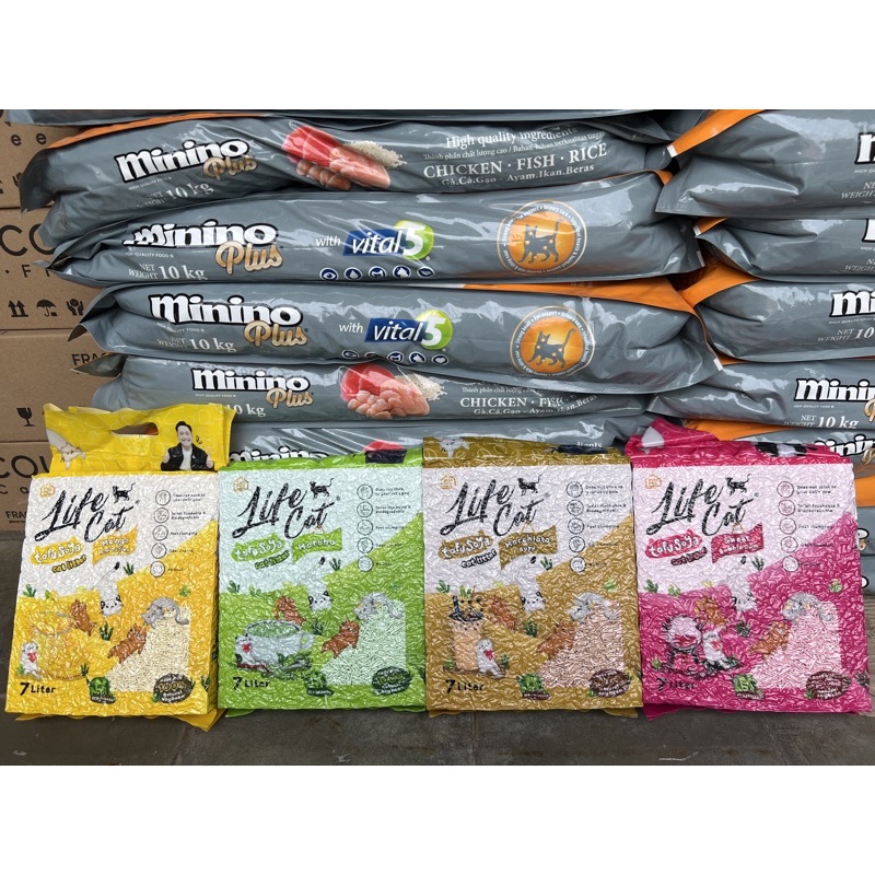 Life Cat lifecat Tofu Soya Pasir Kucing Gumpal Wangi 7Liter