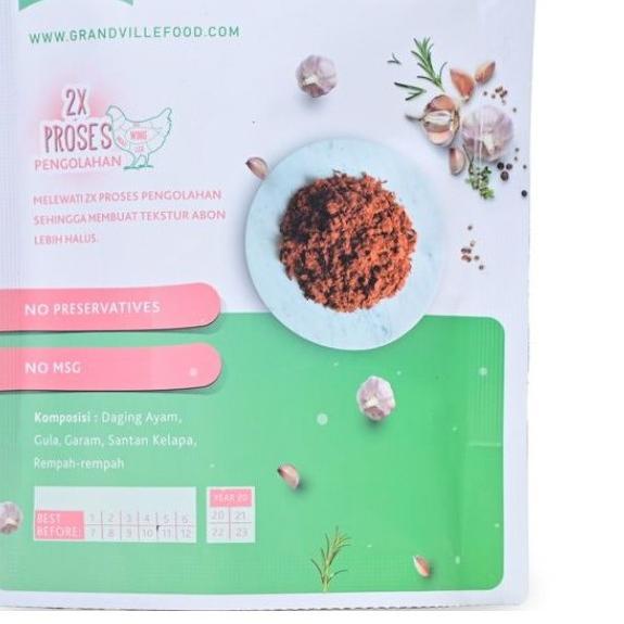 

EXCLUSIVE!Grandville Abon Ayam Original - Abon Ayam Crunchy Original 100 g|KD8