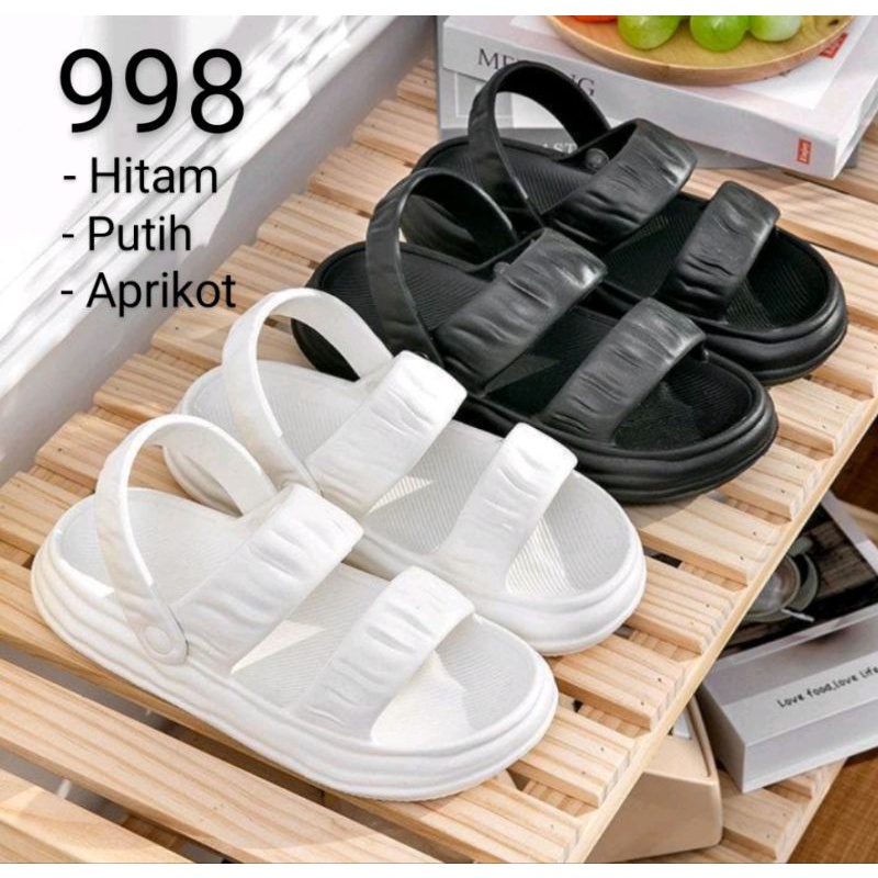 Sandal Gunung Wanita Slip On 2in1 Korean Style, Sendal Slop Eva Ban Dua 998