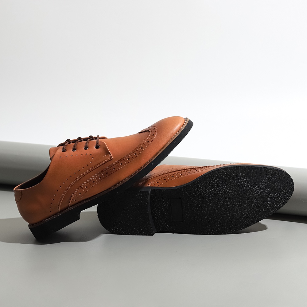 LEGACY BROWN |ManNeedMe x Lvnatica| Sepatu Pantofel Pria Formal / Kantor Derby Shoes ORIGNAL