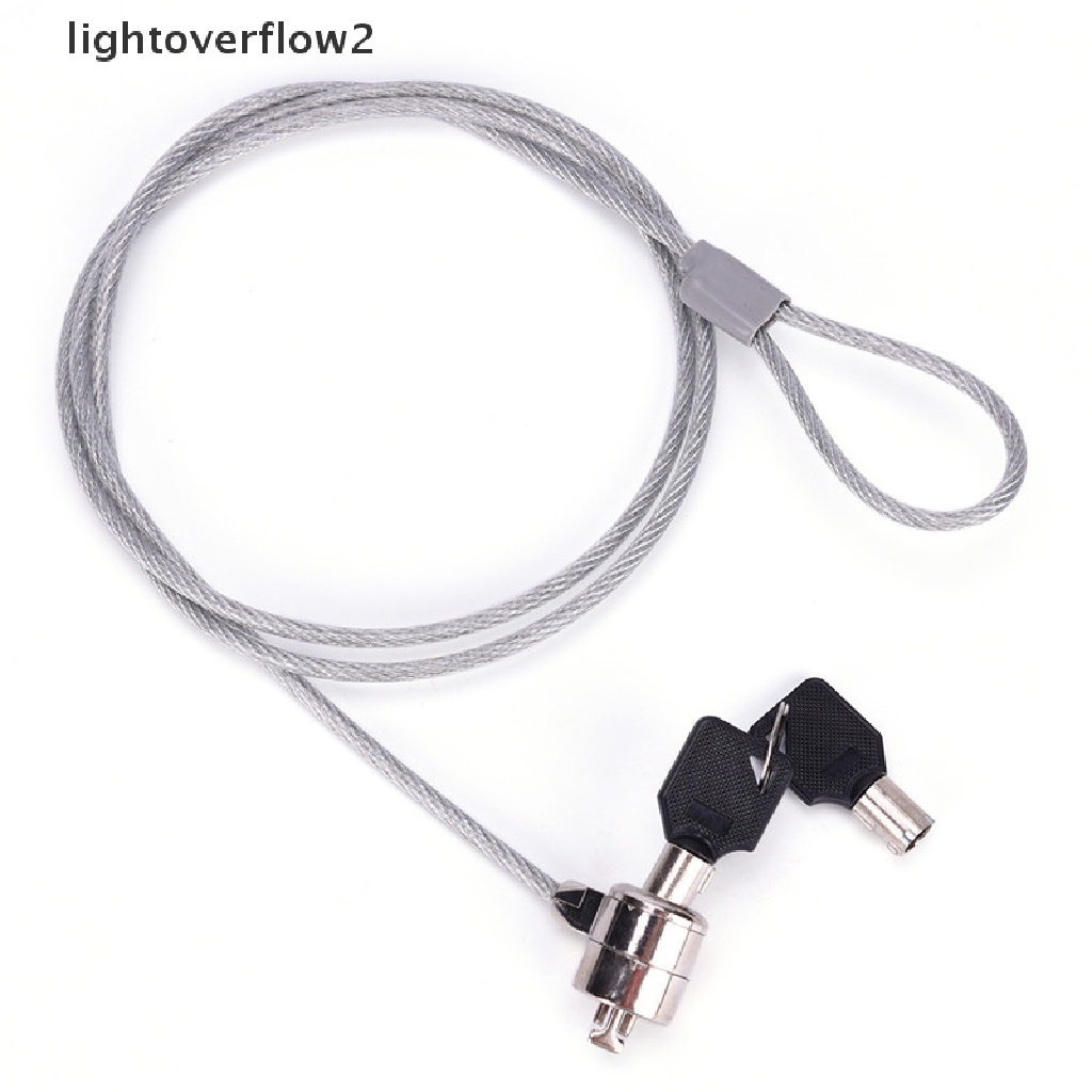 (lightoverflow2) Kunci Pengaman Laptop / Notebook / Komputer PC Model Kabel (ID)