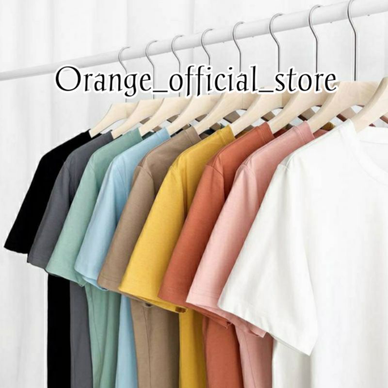 Kaos Polos Pria Lengan Pendek Atasan Tshirt Pria Kaos Oblong Pria Katun Combed Baju Oblong Pria