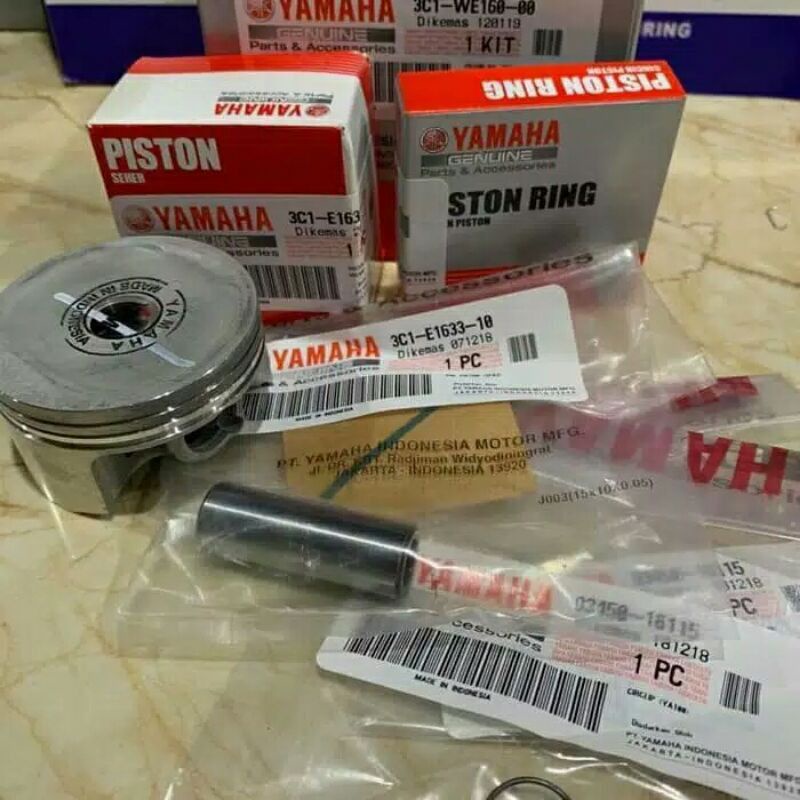 Piston Kit Seher Vixion Lama Asli Ori Yamaha 3C1-WE160-00 os standart