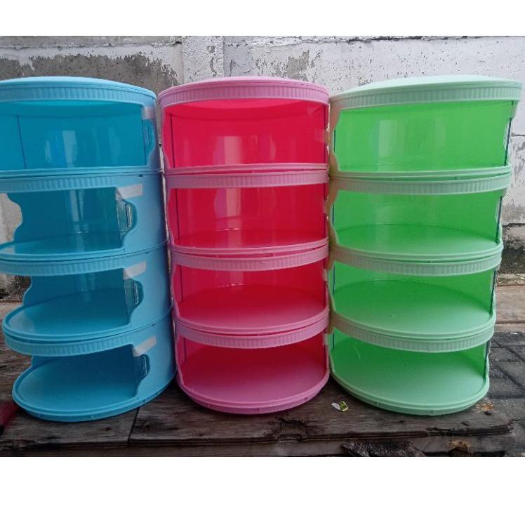 tudung saji warna 4 susun jeon PINK BIRU HIJAU PUTIH multifungsi tudung saji 4 layer sledding [CLL.1