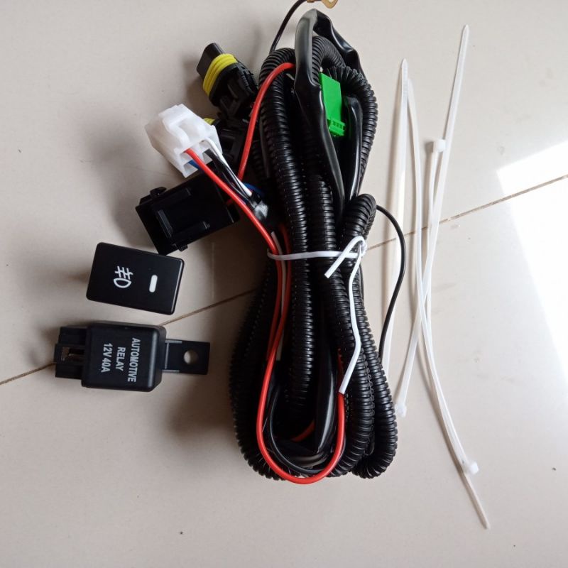 kabel set foglamp H11, H16, H8 plus switch foglamp, relay