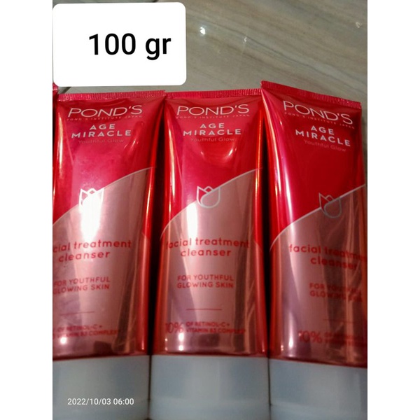 Pond's Age miracle Faciol Foam 100 gram / Cuci muka pond's Age miracle