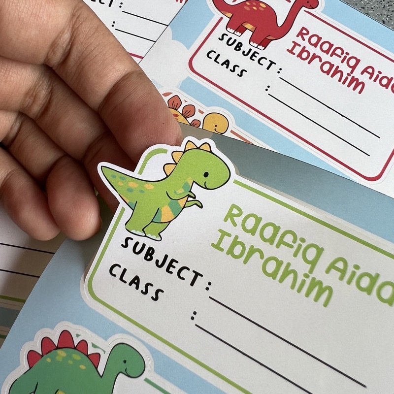 

STICKER BUKU PELAJARAN DINOSAURUS SERIES