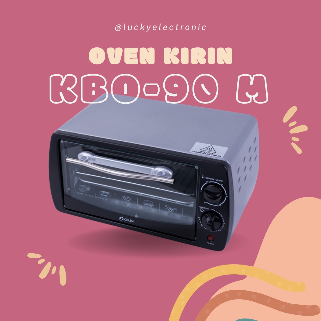 FRESH !! Kirin Oven KBO 90M Oven Listrik / KBO 90 M Kapasitas 9L - BISA COD