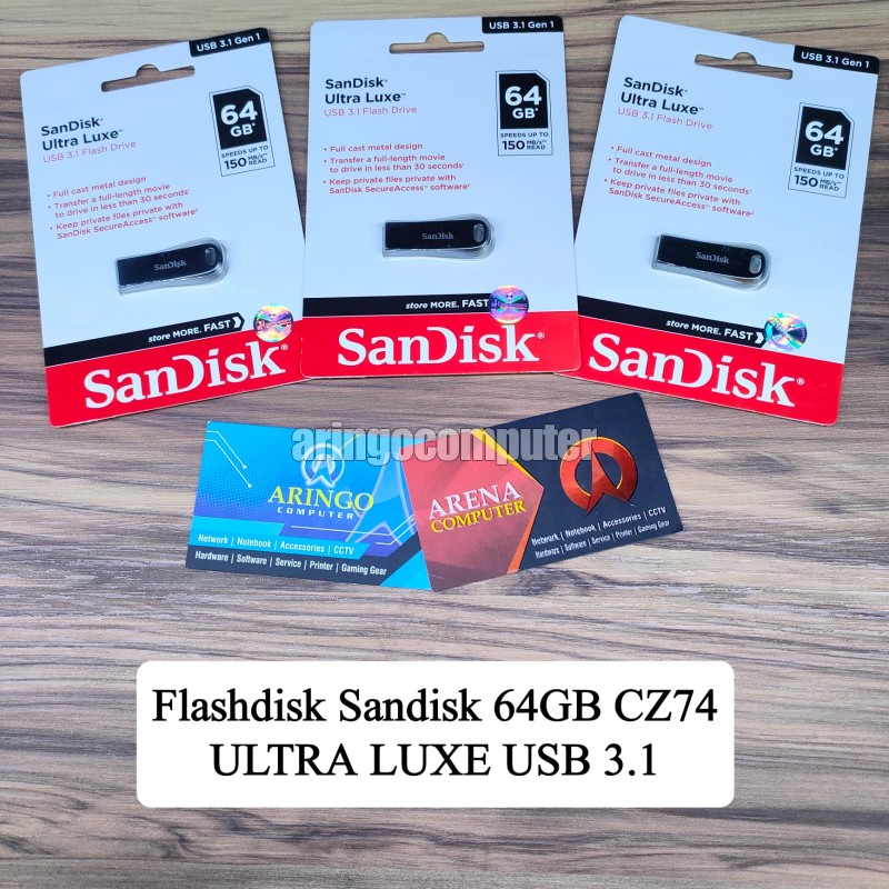 Flashdisk Sandisk 64GB CZ74 ULTRA LUXE USB 3.1