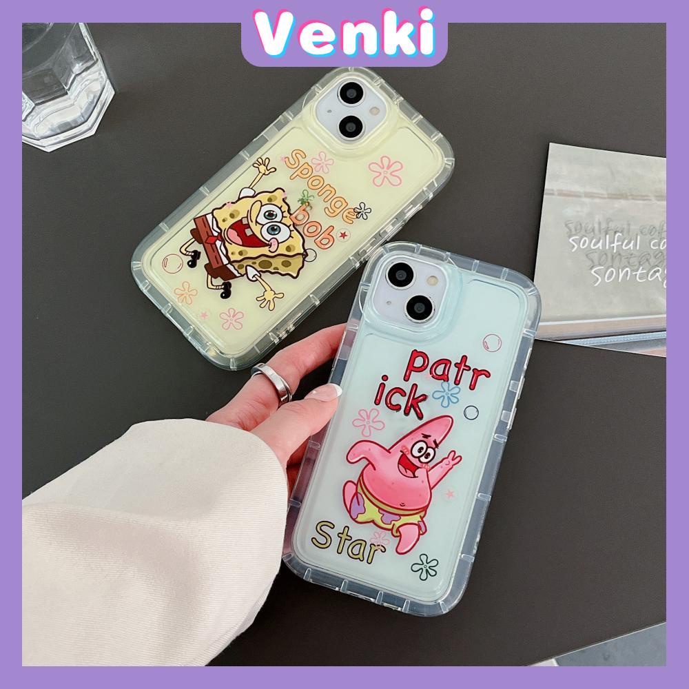 Case For iPhone 14 Pro Max TPU Soft Jelly Airbag Case Clear Cartoon Cute Character Case Camera Protection Shockproof For iPhone 14 13 12 11 Plus Pro Max 7 Plus X XR