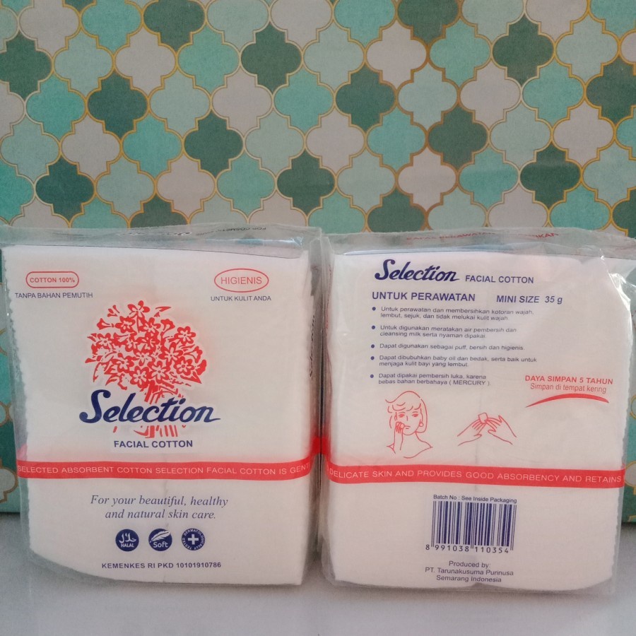 Selection Facial Cotton 35 Gram - Kapas Wajah
