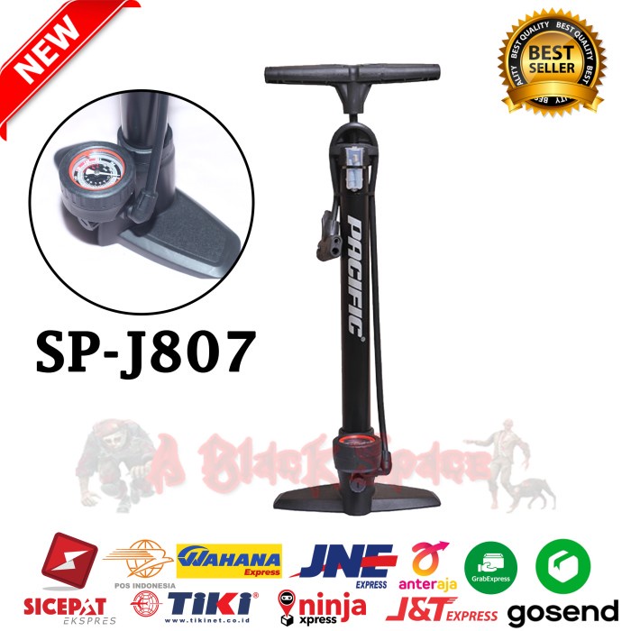 Jual Pompa Lantai Angin Ban Sepeda Pacific Sp J Meter Meteran Psi Shopee Indonesia