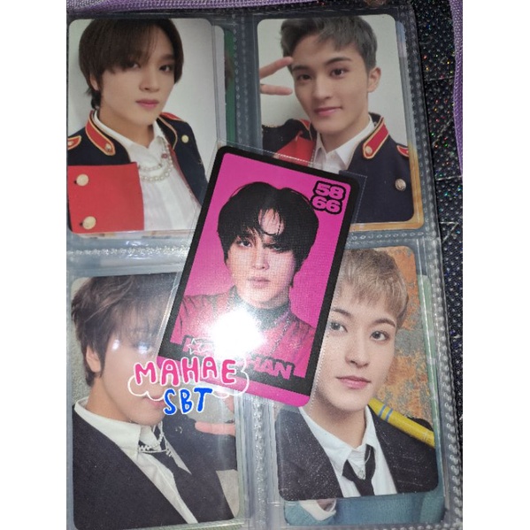 trading card glimo b ver haechan concept pink glitch mode