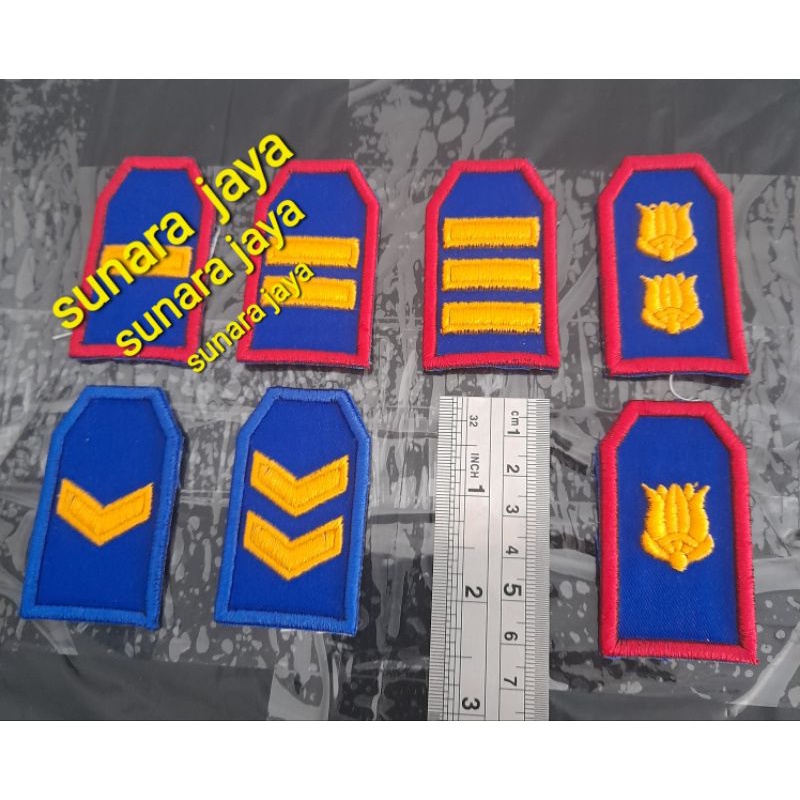 pangkat dishub # atribut#pangkat bordir kerah timbul # semua golongan