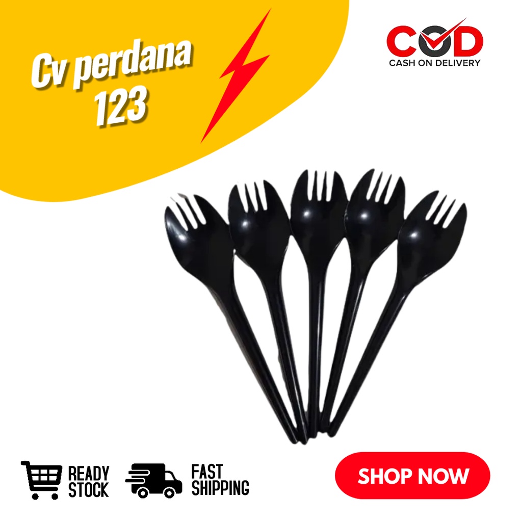 Sendok Garpu Plastic Sendok Garpu Set Plastik 2 In 1