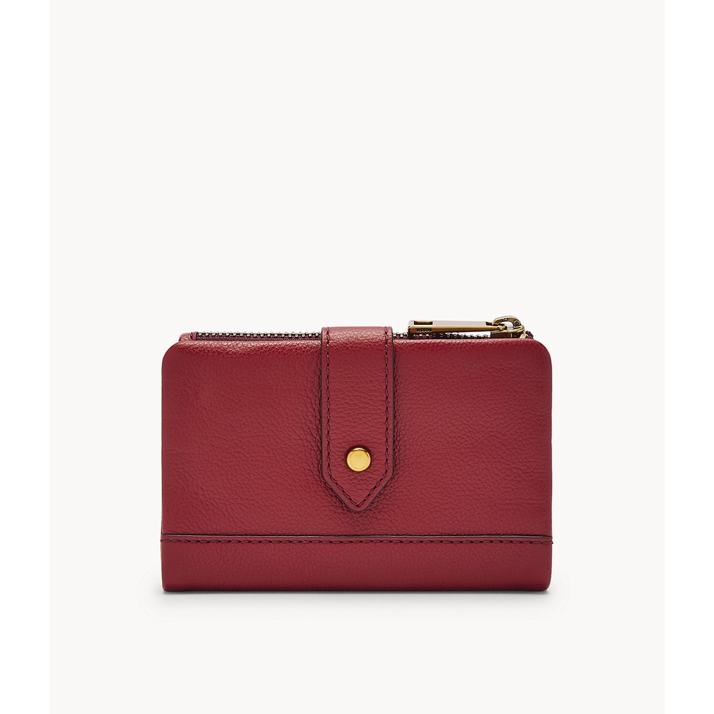 Fossil Lainie Multifunction Red Velvet Leather Dompet Wanita -  SWL2792-627