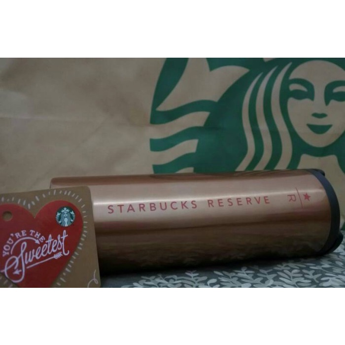 Tumbler Starbucks Reserve Gold Limited Edition (Valentine Promotion)