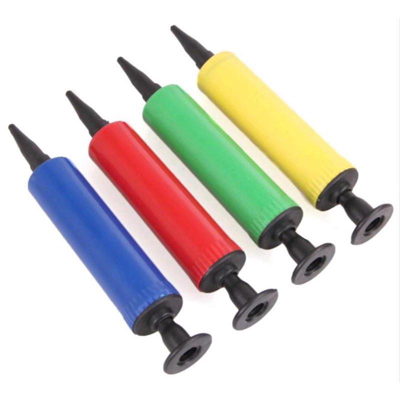 Pompa Balon Tangan Manual / Alat Pompa Tiup Angin Balloon Bola Pelampung Ban Renang / Portable Manual Hand Pump / Pompa Mini Multiwarna Serbaguna