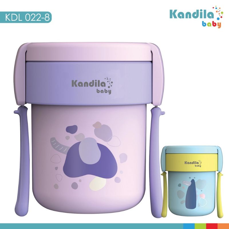 KANDILA BABY STAINLESS JAR WITH FORK&amp;SPOON 650ML