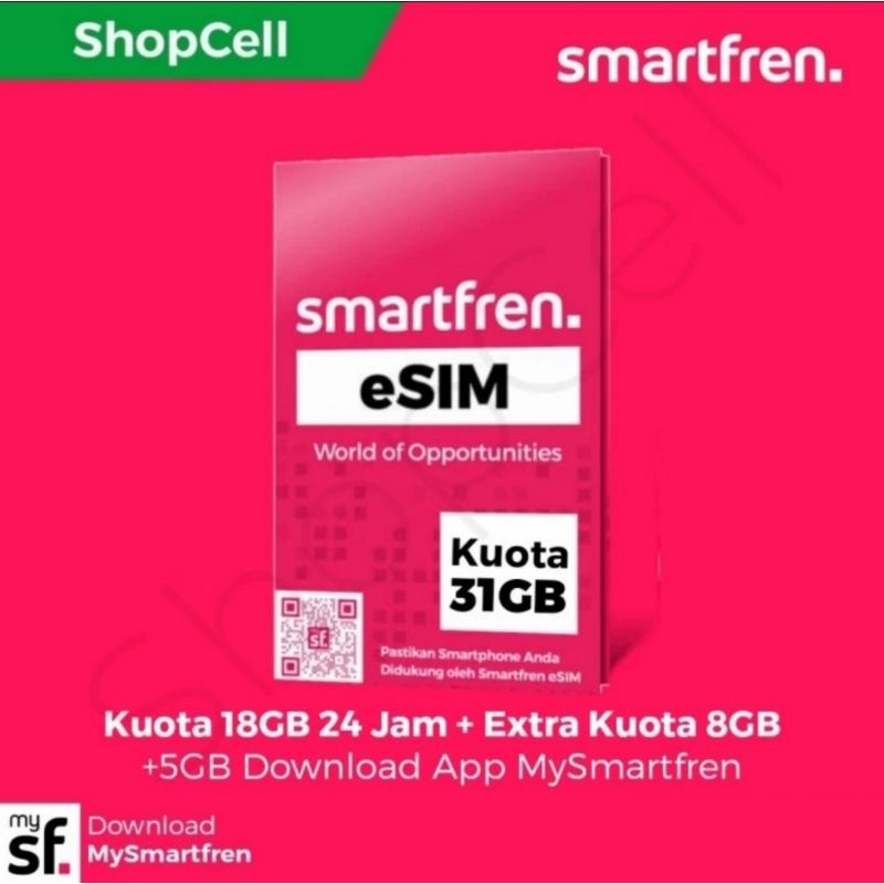 eSIM Smartfren Kuota Nonstop