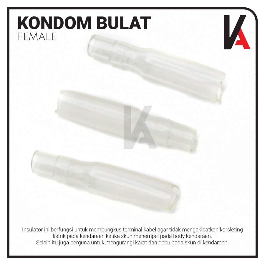 KARET PELINDUNG SKUN BULAT CEWEK / SKUN KONDOM / INSULATOR SKUN 100PCS