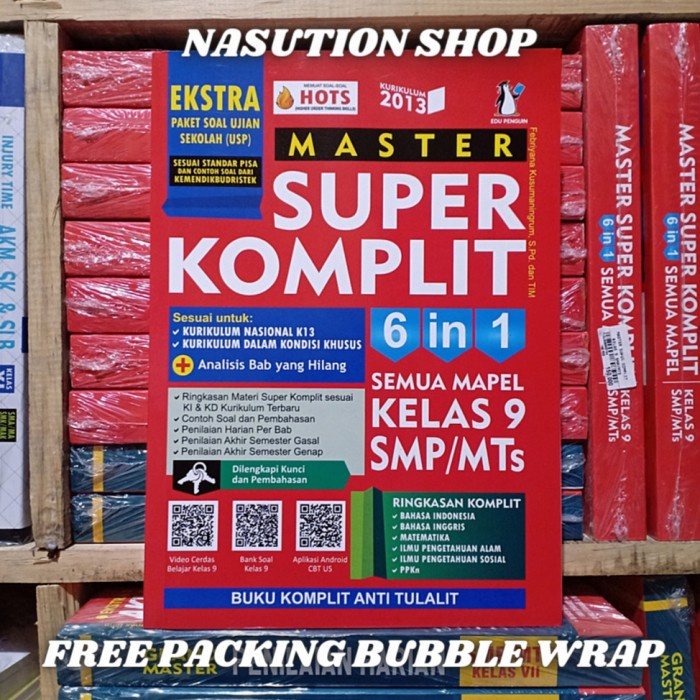 

✨COD✨ Buku Soal Master Super Komplit Kelas 9 / 3 SMP 6 In 1 Semua Mapel ORI