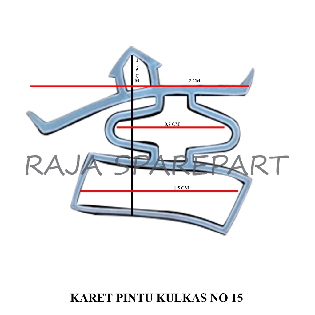 Karet Pintu Kulkas 15/ Gasket Pintu Kulkas 15