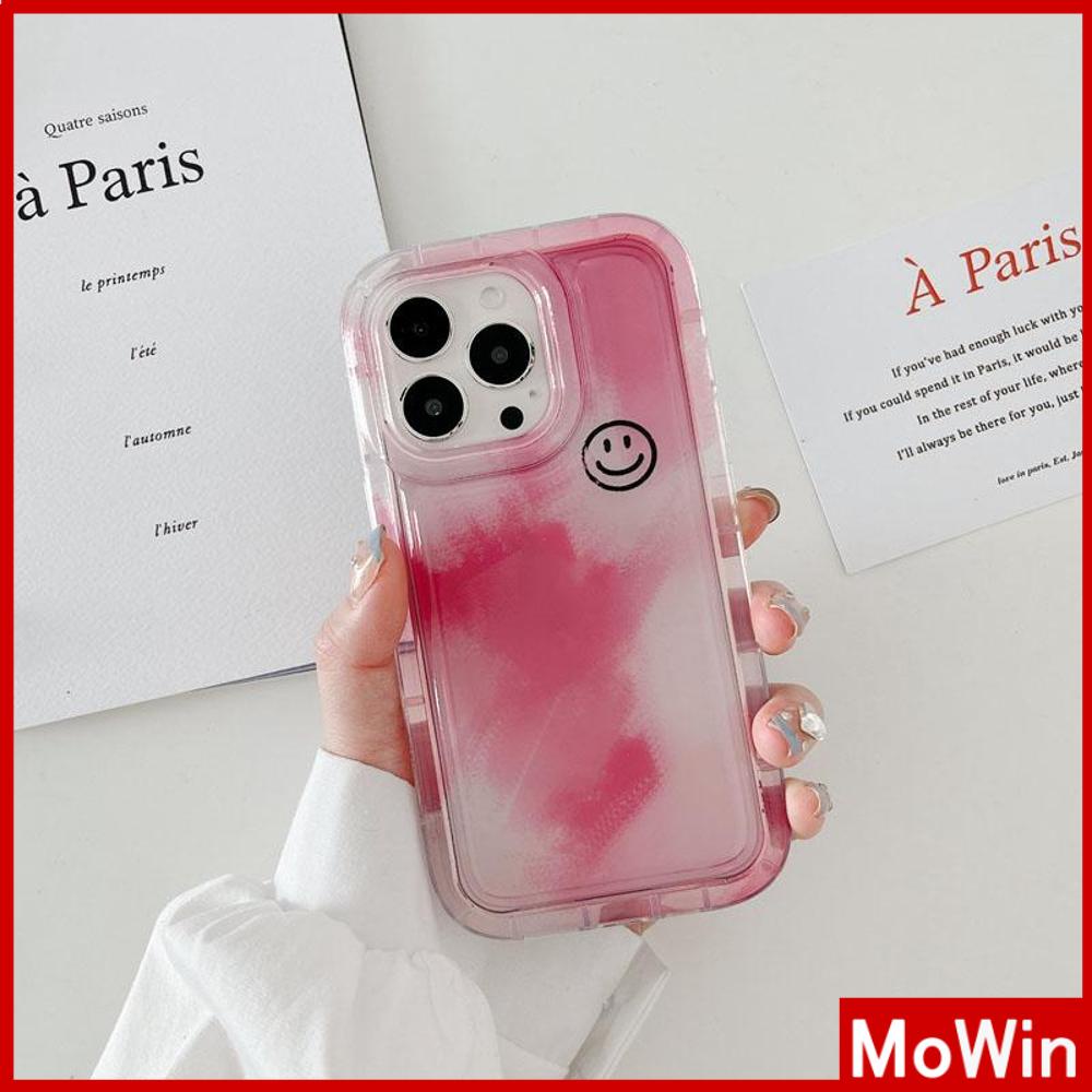 For iPhone 14 Pro Max iPhone Case Soft Case TPU Clear Case Airbag Shockproof Protection Camera Smiley Gradient Compatible For iPhone 13 Pro Max 12 Pro Max 11 Pro Max 7plus XR xs