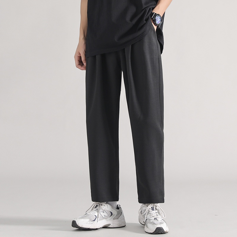 Loose pants Celana Panjang Pria Fashion korea celana kasual pria celana hitam sweatpants pria straight pants pinggang elastis celana panjang polos pria celana oversize