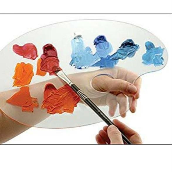 

Big Sale - Palette lukis bahan acrylic oval 20x30cm tebal 3mm 바