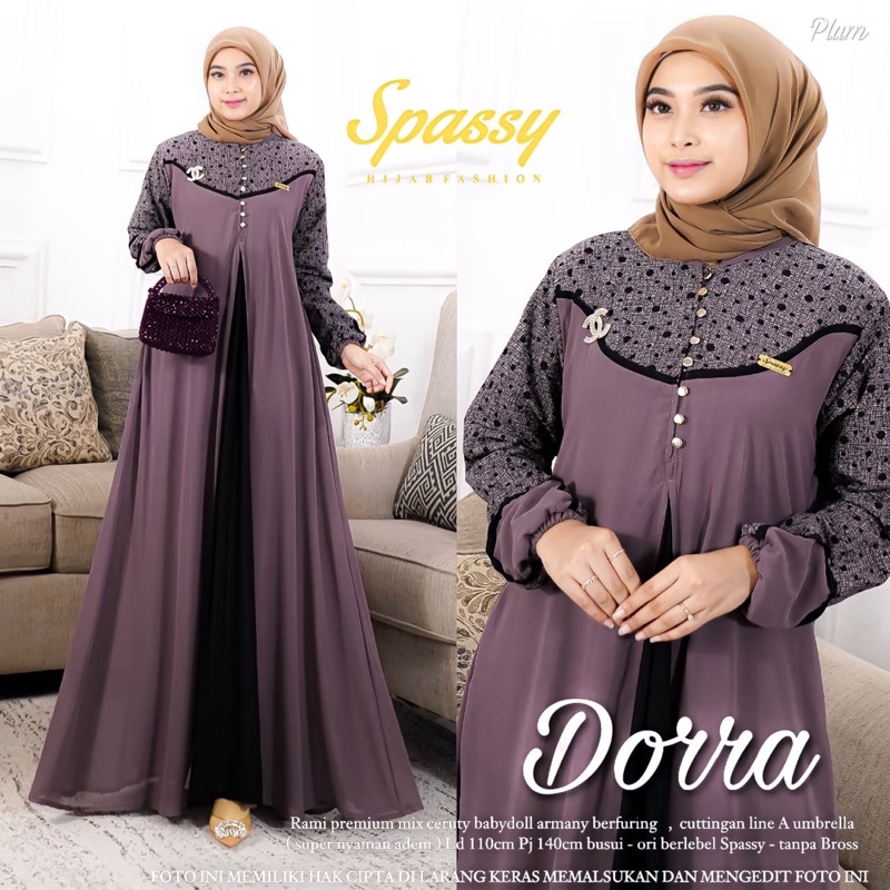 DORRA DRESS / GAMIS MAXY WANITA / ORI BY SPASSY
