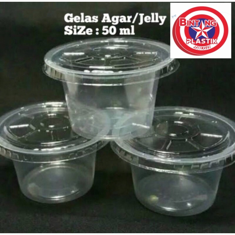 Jual Cup Jelly Agar Pudding Royal Universal Isi 50pcs Gelas